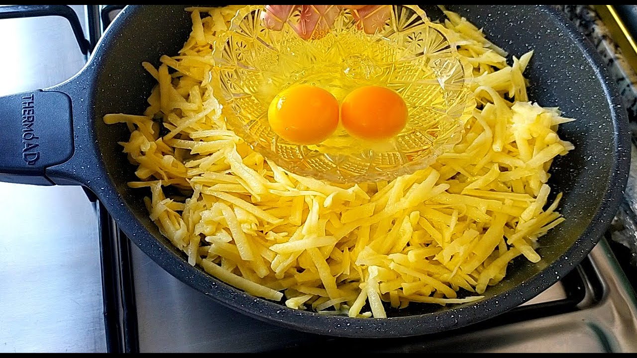 Patatesli Yumurta 5 Dakikada Hazırlanan Kahvaltı Tarifleri Lezzete Dair Yemek Tarifleri