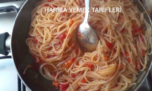 Süzmek yok!! spagetti makarna @Harikaa Yemek Tarifleri