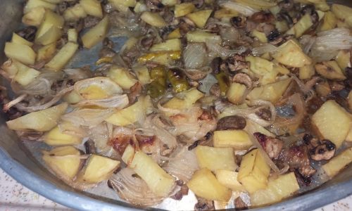 2 Ana Malzeme İle Leziz Yemek Tarifi-Mantar ve Patates İle Enfes Yemek-Öğünü Kolayca Atlatın 👌