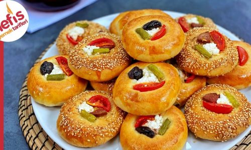 2 TEPSİ ANINDA BİTTİ 😮🔝 PAMUK GİBİ YUMUŞACIK PİZZA POĞAÇA