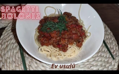 Bolonez Soslu Spagetti ( Kıymalı Makarna ) Ev usulü Yemek Tarifi