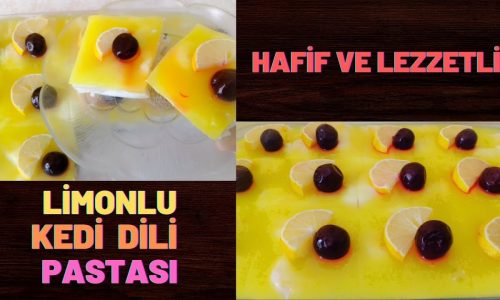 HAFİF VE LEZZETLİ LİMONLU KEDİ DİLİ PASTASI ✅💯 | Tatlı Tarifleri | Pratik Tatlılar | Sütlü Tatlılar