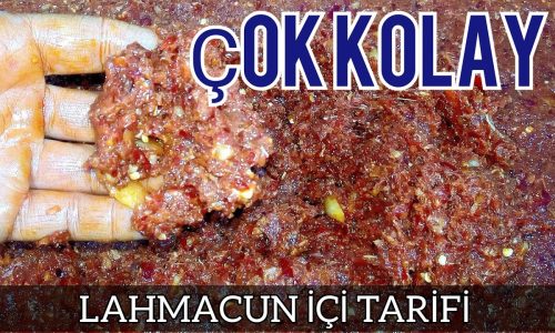 PRATİK lahmacun içi hazırlanışı nefis yemek tarifleri bile ŞOK da