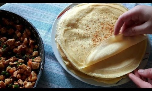 Akşama ne yapsam diye düşünenlere pratik yemek tarifi 👌Tavuklu Krep Sarma Tarifi ✅