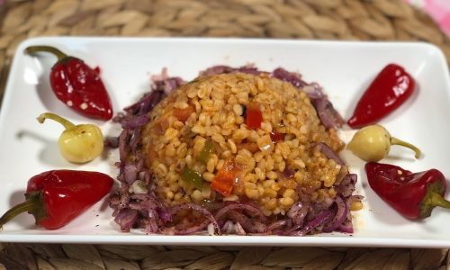 Tam Ölçülülü Domatesli Biberli Bulgur Pilavı / Meyhane Pilavı Nasıl Yapılır / Yemek Tarifleri
