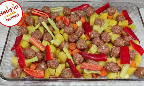 Misket Köfte Tarifi Fırında Sebzeli Misket köfte Yemek Tarifi