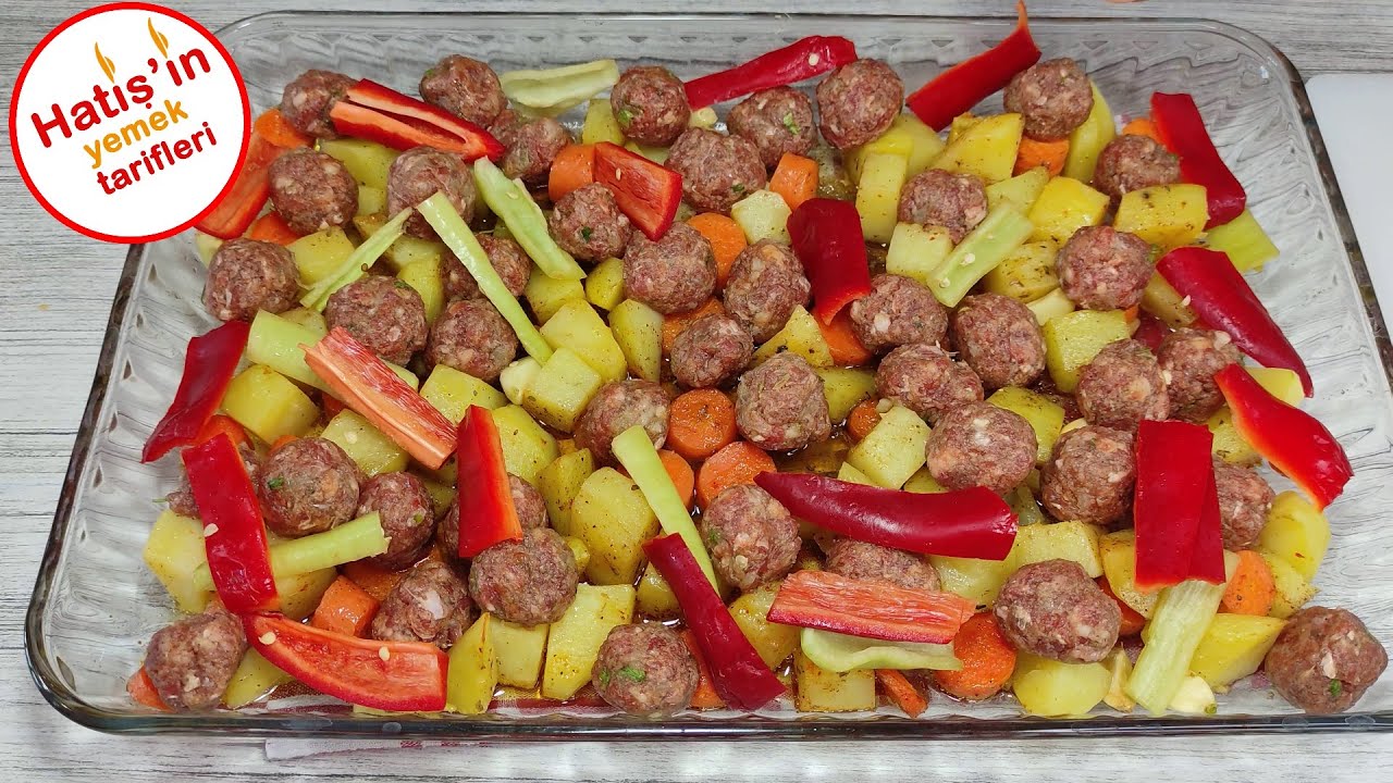 Misket Köfte Tarifi Fırında Sebzeli Misket köfte Yemek Tarifi