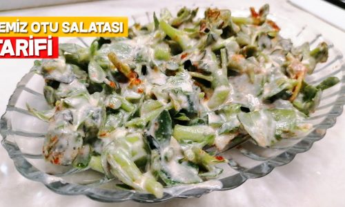 2 DAKİKADA HAZIR SAĞLIKLI SALATA🤗YOĞURTLU SEMİZ OTU SALATASI NASIL YAPILIR TARİFİ Yemek Tarifleri