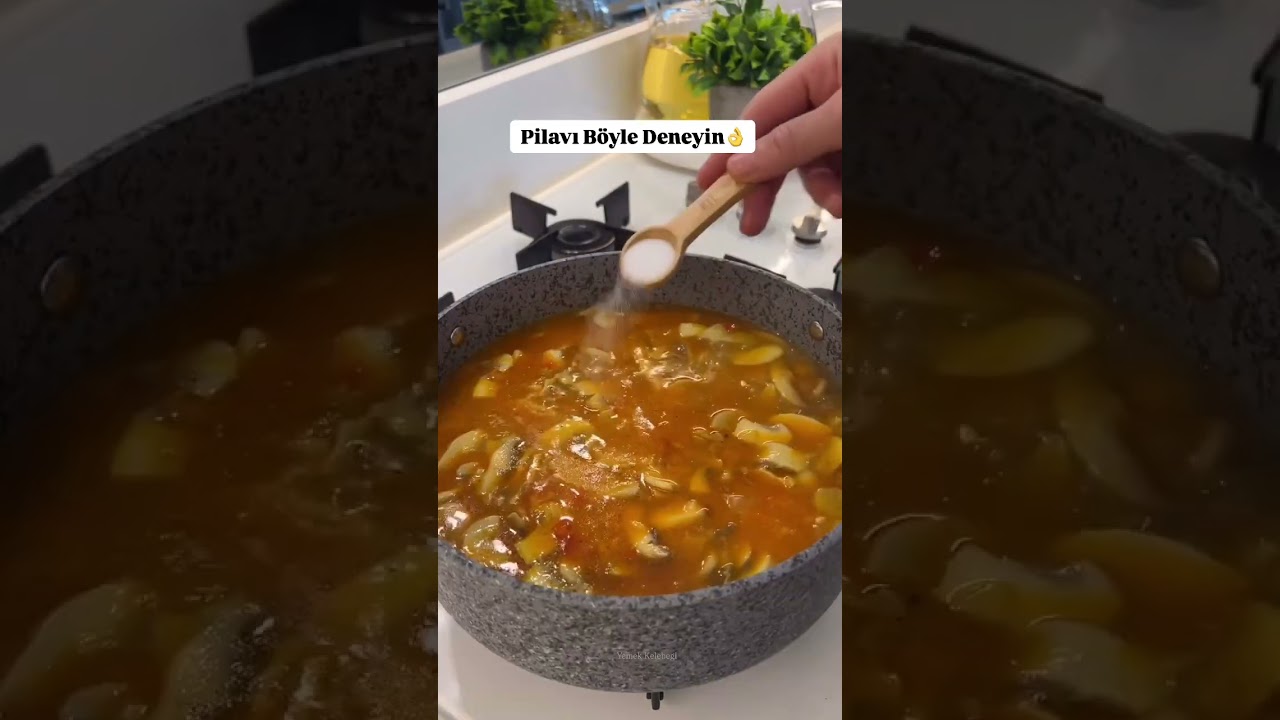 ♨️MANTARLI ARPA ŞEHRİYE PİLAV  #pratiktarifler #tarif #yemektarifleri #food