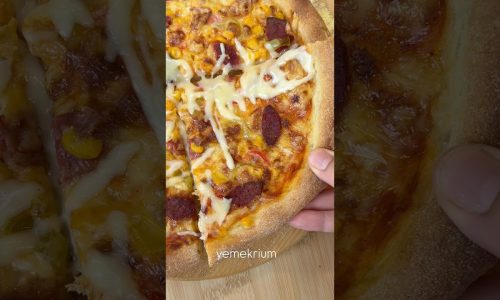 Çıtır Pizza Tarifi #yemektarifi #pizza #yemektarifleri