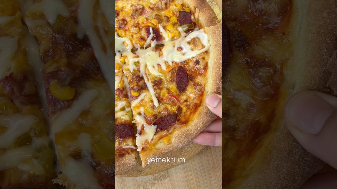 Çıtır Pizza Tarifi #yemektarifi #pizza #yemektarifleri