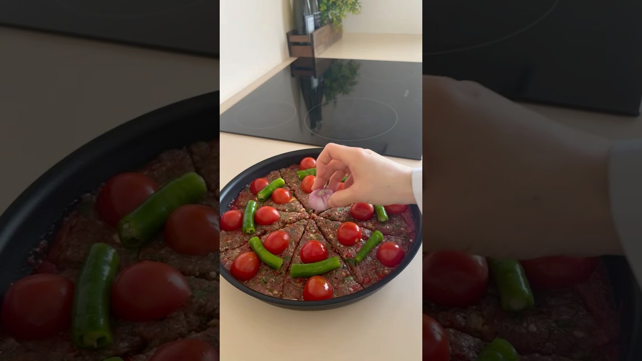 Evde kebap keyfi!Fırında nefis, bol sebzeli kıymalı tepsi kebabı! #pratiktarifler#yemektarifleri