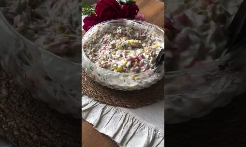 Hardallı salata yapıyoruz #pratiktarifler #yemektarifleri #keşfetbeniöneçıkar #tarif #food #tatlı 🐥👇