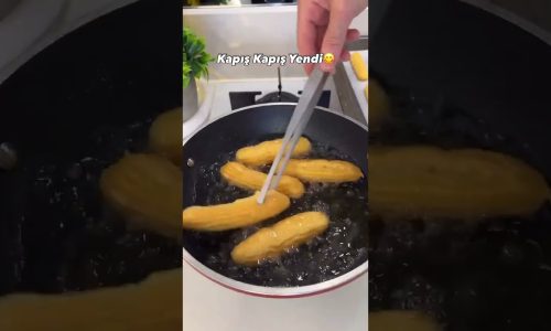 ♨️Churros Tarifi  #food #tarif #yemektarifleri