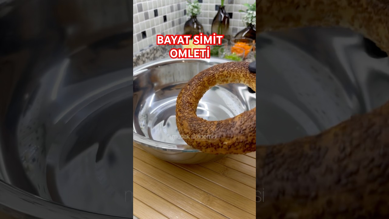 BAYAT SİMİT OMLETİ #tarif #yemektarifleri #kahvaltı #omlet #short #short #shortvideo #shortfeed