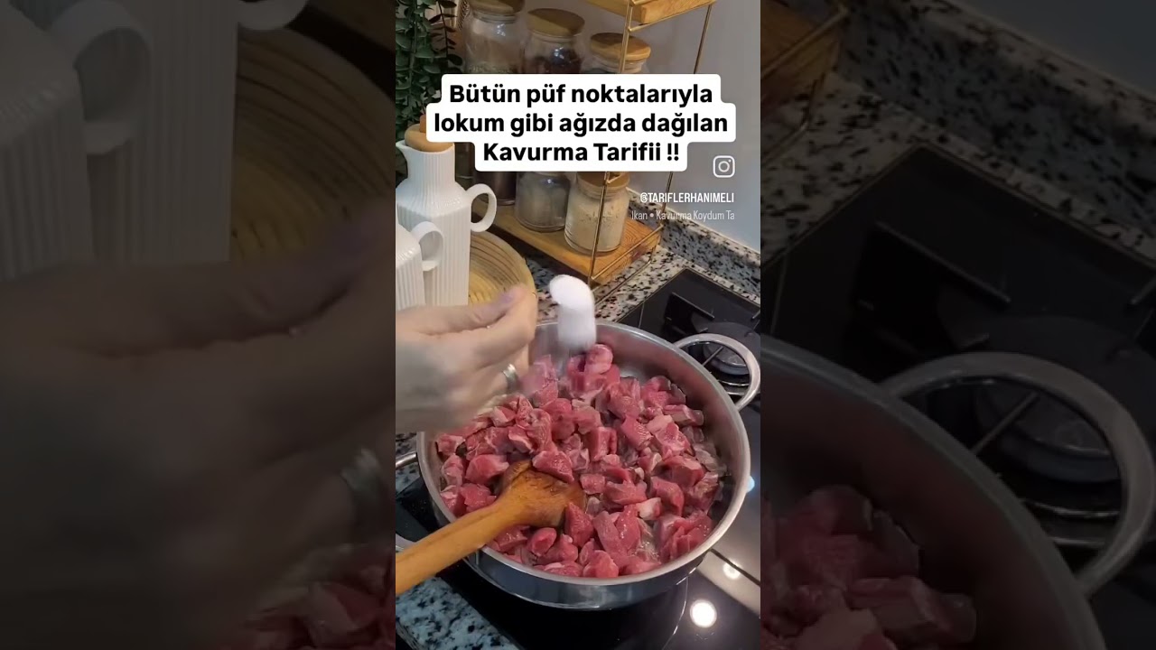 KAVURMA TARİFİ #pratiktarifler #tarif #yemektarifleri