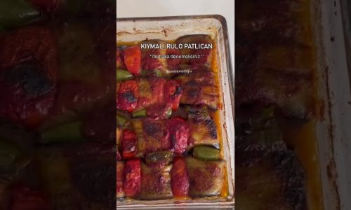 KIYMALI RULO PATLICAN  #pratiktarifler #tarif #yemektarifleri