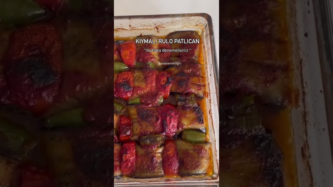 KIYMALI RULO PATLICAN #pratiktarifler #tarif #yemektarifleri
