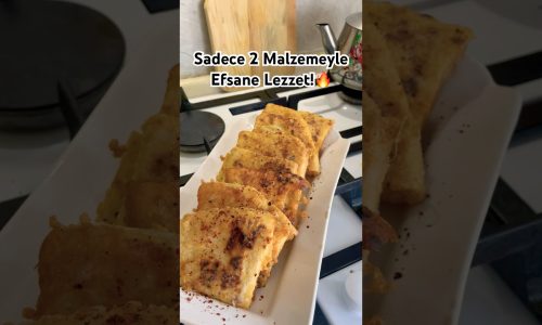 Sadece 2 Malzemeyle Efsane Lezzet! #pratiktarifler #yemektarifleri #azmalzemeli #kahvaltı