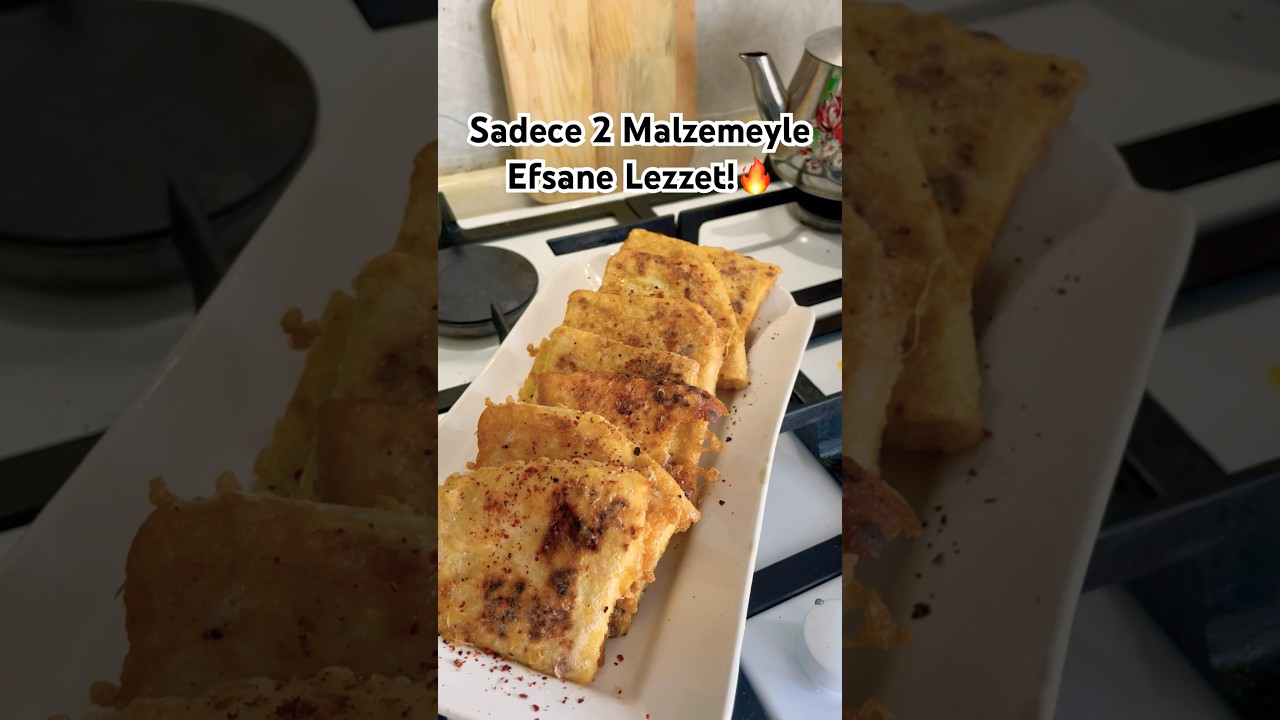 Sadece 2 Malzemeyle Efsane Lezzet! #pratiktarifler #yemektarifleri #azmalzemeli #kahvaltı