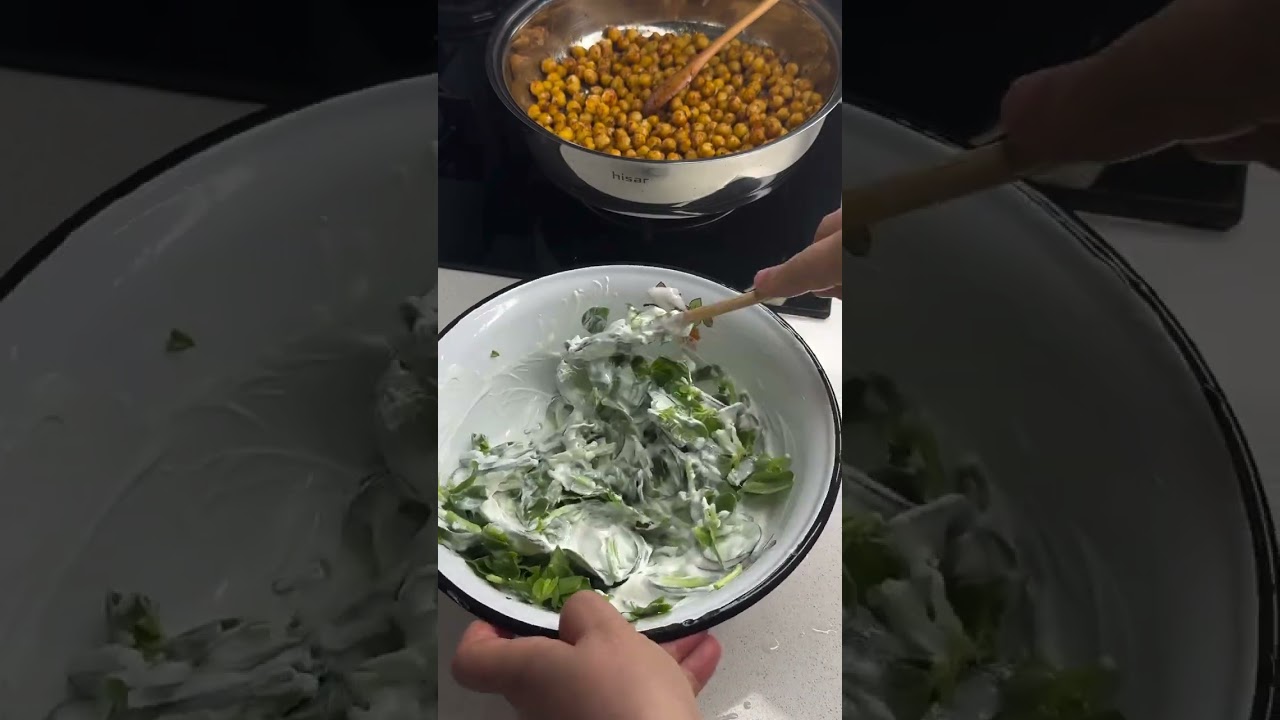 Semizotlu Kızarmış Nohut Salatası  #pratiktarifler #tarif #yemektarifleri