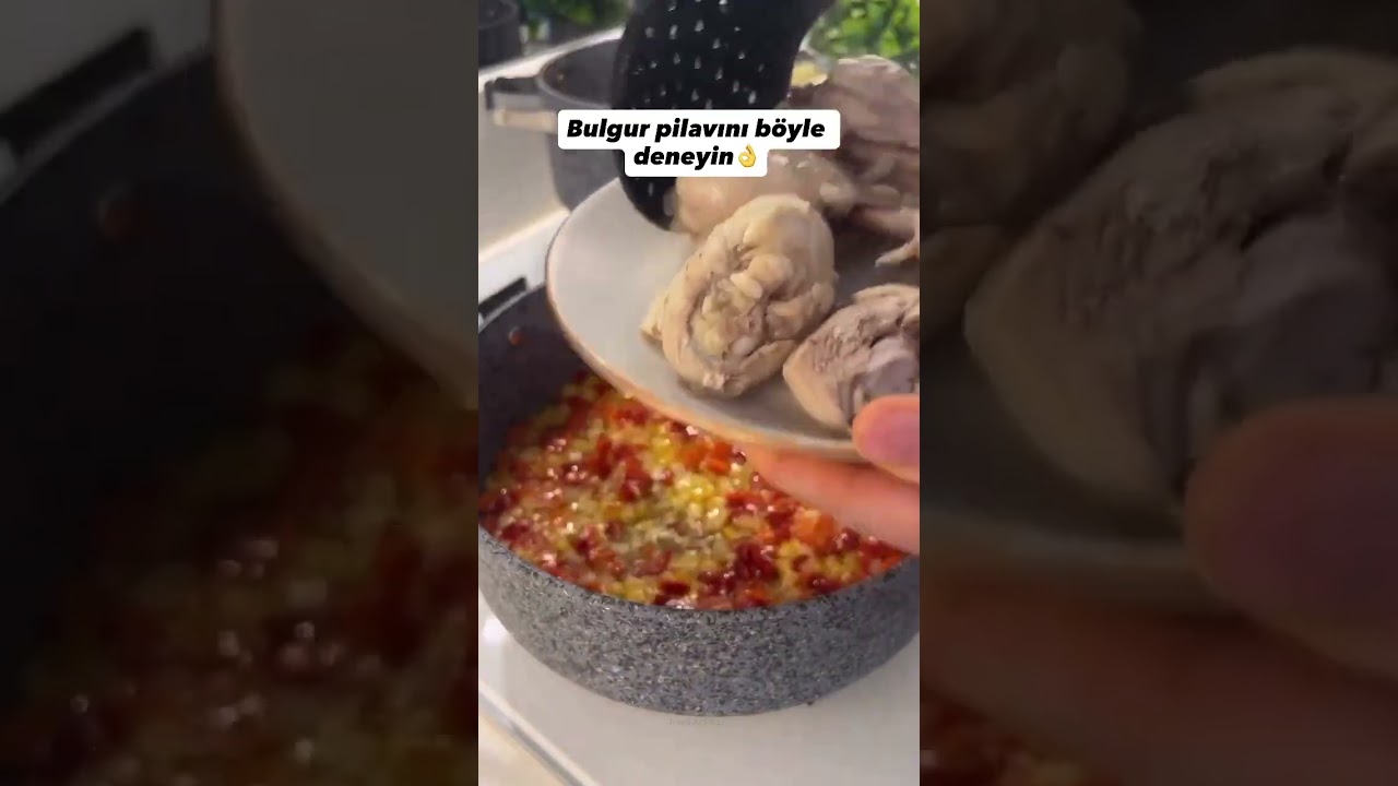 ♨️MERCİMEKLİ TAVUKLU BULGUR PİLAVI #pratiktarifler #tarif #yemektarifleri