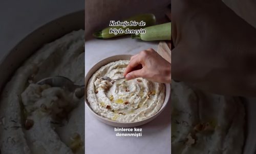 Vazgecilmez kabak Mezem 🤍 #pratiktarifler #meze #yemektarifleri #tarif #kabaktarifi