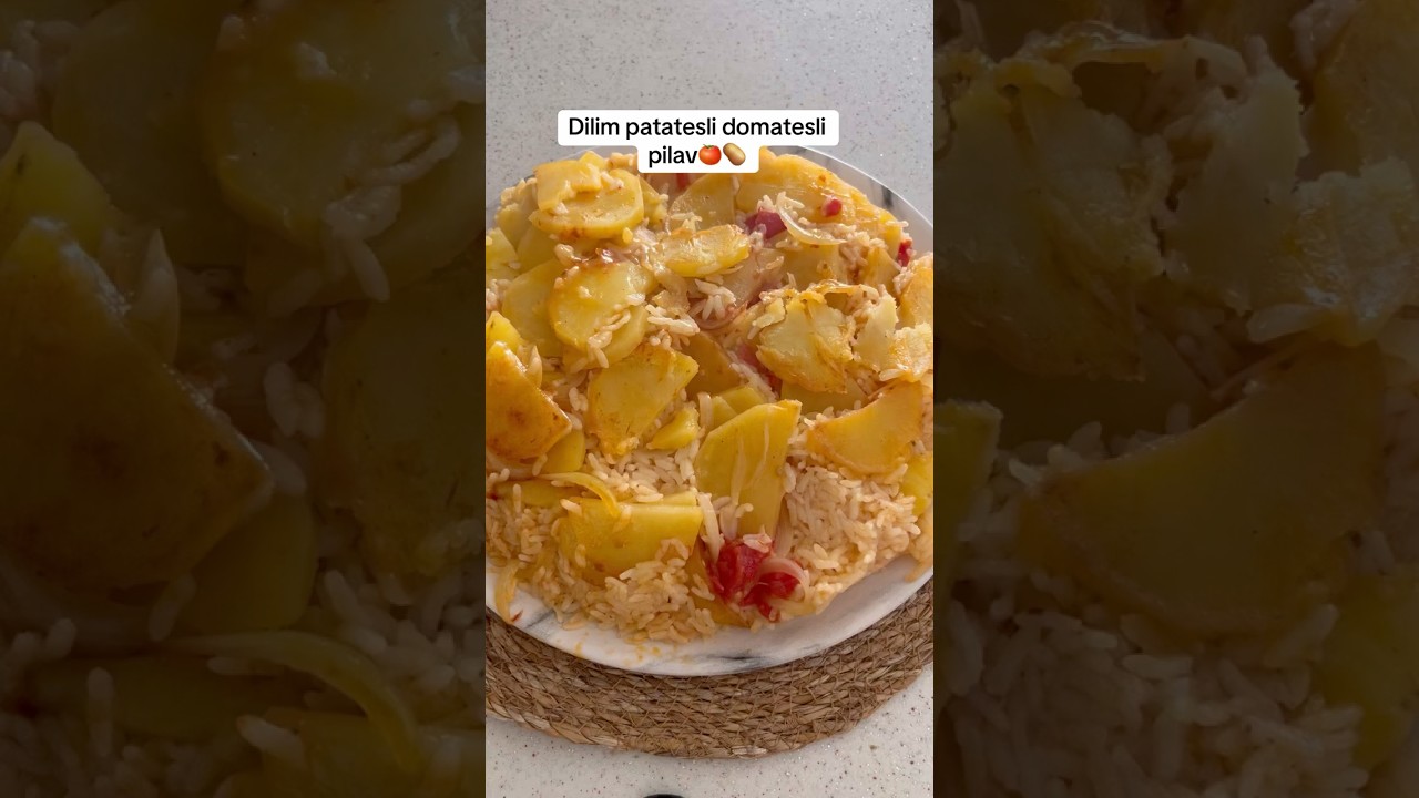 Dilim patatesli domatesli pilav tarifi #keşfetteyiz #keşfet #yemektarifleri #keşfetedüş #pilavtarifi