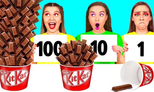 100 Katmanlar Gida Mücadelesi | Komik Yemek Tarifleri 4Teen Challenge