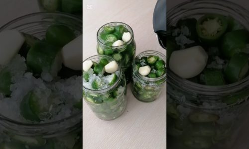 🔥 “Acı severler buraya! Ev yapımı jelepon turşusu 😋