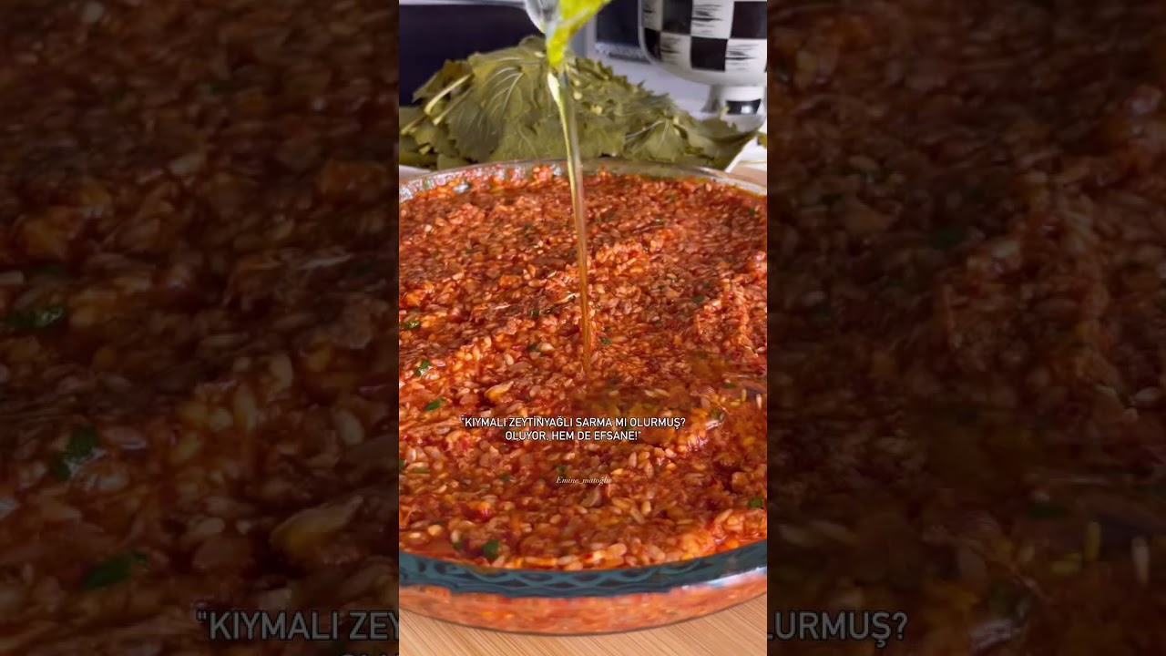 Kıymalı zeytinyağlı sarma  #yemektarifleri #tarif #pratiktarifler #food