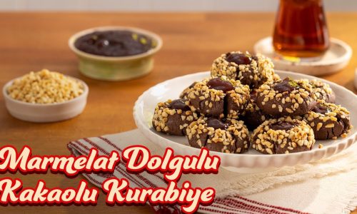 AĞIZDA DAĞILAN LEZZET: MARMELAT DOLGULU KAKAOLU KURABİYE TARİFİ
