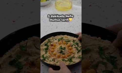 5 Dakikada Hazır! En Kolay ve Lezzetli Humus Tarifi 🧄
