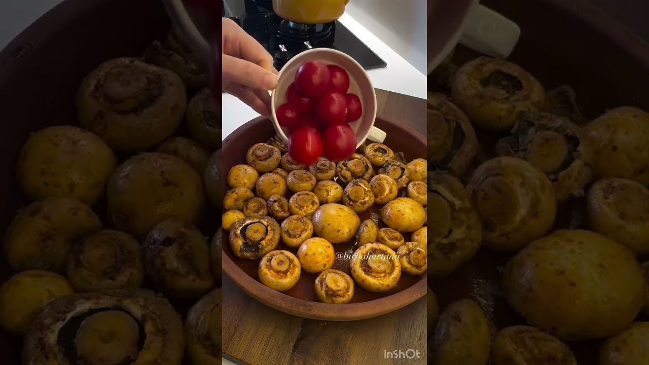 Fırında soslu kaşarlı mantar tarifi ekliyorum.  #pratiktarifler #tarif #yemektarifleri #masterchef