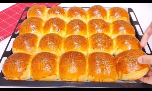 TEPSİ TEPSİ YAPIYORUM YAPILDIĞI AN BİTİYOR❗BÖYLE YUMUŞACIK LEZZETLİ TARİF YOK! Pamuk Poğaça Tarifi