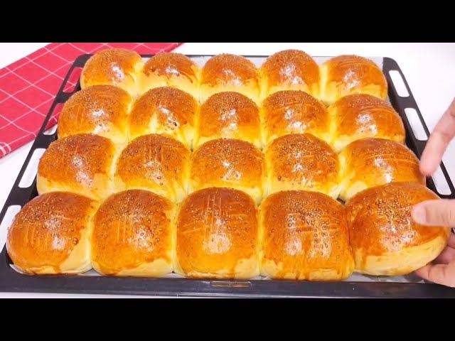 TEPSİ TEPSİ YAPIYORUM YAPILDIĞI AN BİTİYOR❗BÖYLE YUMUŞACIK LEZZETLİ TARİF YOK! Pamuk Poğaça Tarifi