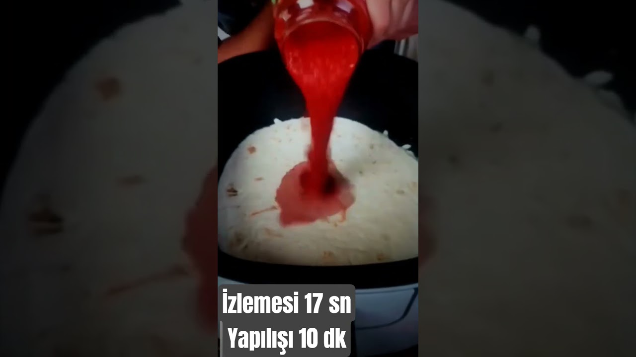 Çok çok kolay #pizza #yemektarifleri #pratiktarifler #airfryer