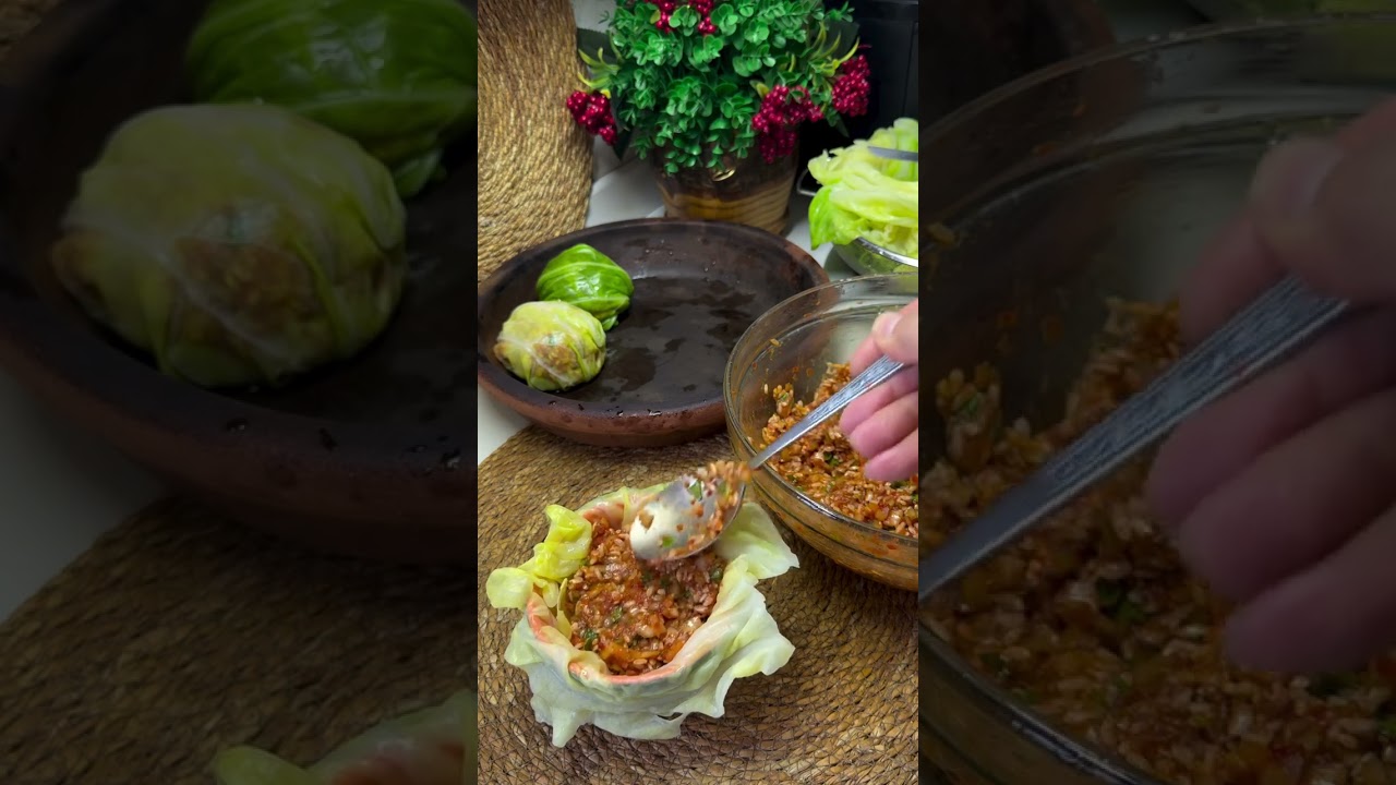 Kıymalı lahana dolması  #food #tarif #yemektarifleri