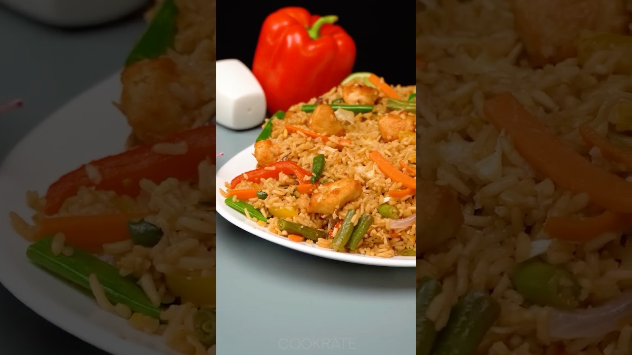 Tavuk göğsü ve sebzeli pilavlı doyurucu tarif Bayılacaksınız ! #yemektarifleri #pratiktarifler #asmr