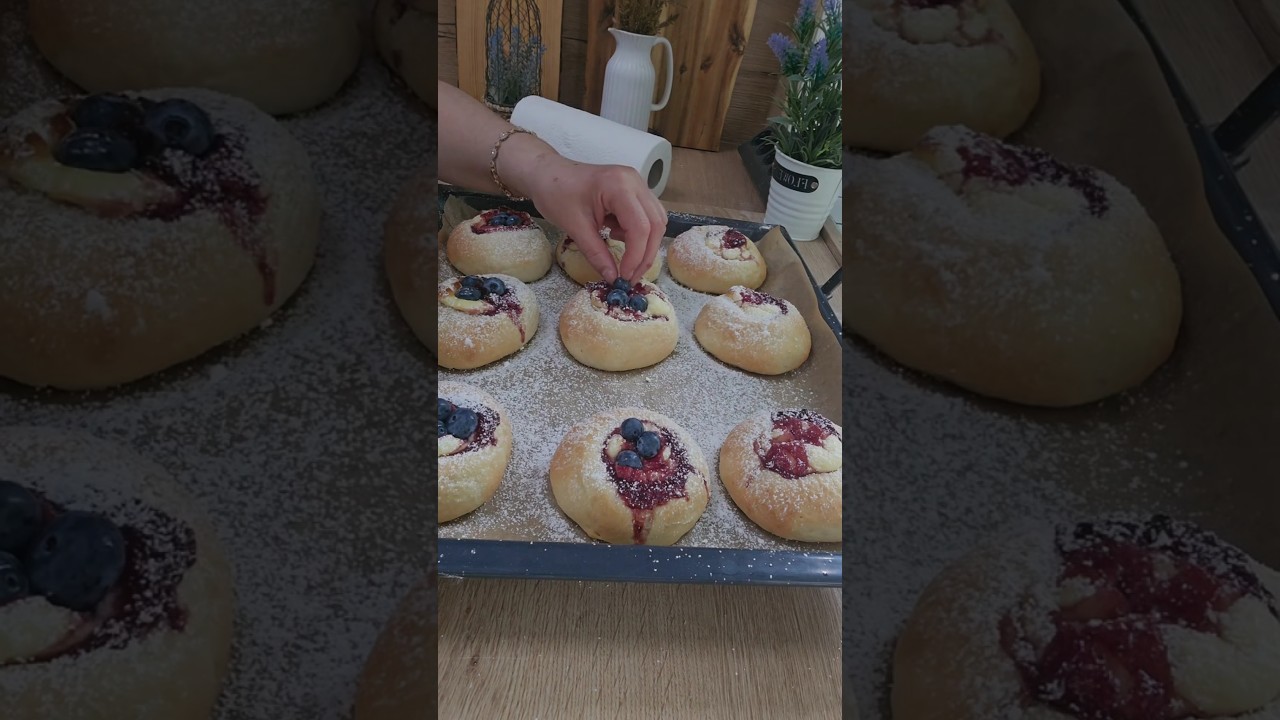Mayalı hamurdan pudingli ve marmelat dolgulu çörek tarifi