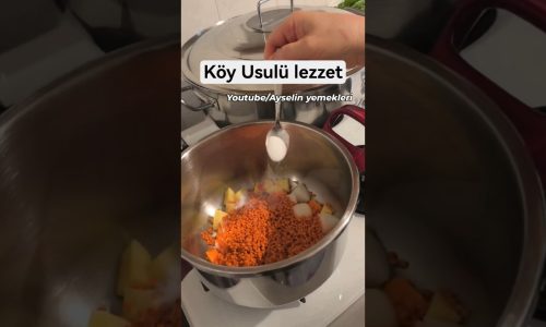 MERCİMEK ÇORBASI TAM KIVAMINDA TARİF #pratiktarifler #yemektarifleri #yemek