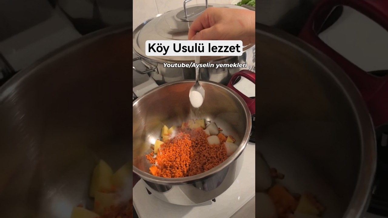 MERCİMEK ÇORBASI TAM KIVAMINDA TARİF #pratiktarifler #yemektarifleri #yemek