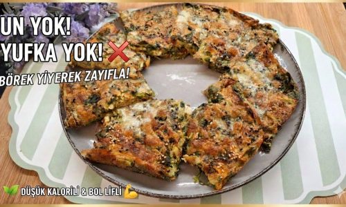 Unsuz Sağlıklı! ❌ Kilo Verdiren Ispanaklı Yulaflı Fit Börek / Diyet Yemek Tarifleri