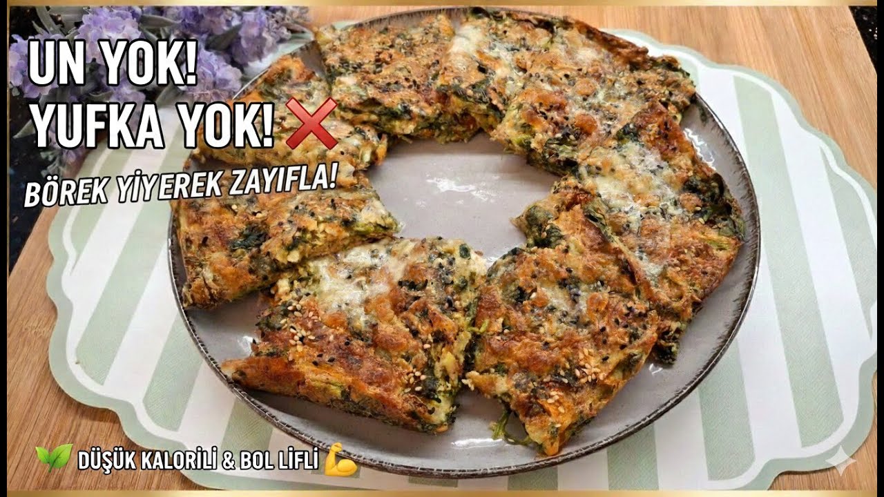 Unsuz Sağlıklı! ❌ Kilo Verdiren Ispanaklı Yulaflı Fit Börek / Diyet Yemek Tarifleri