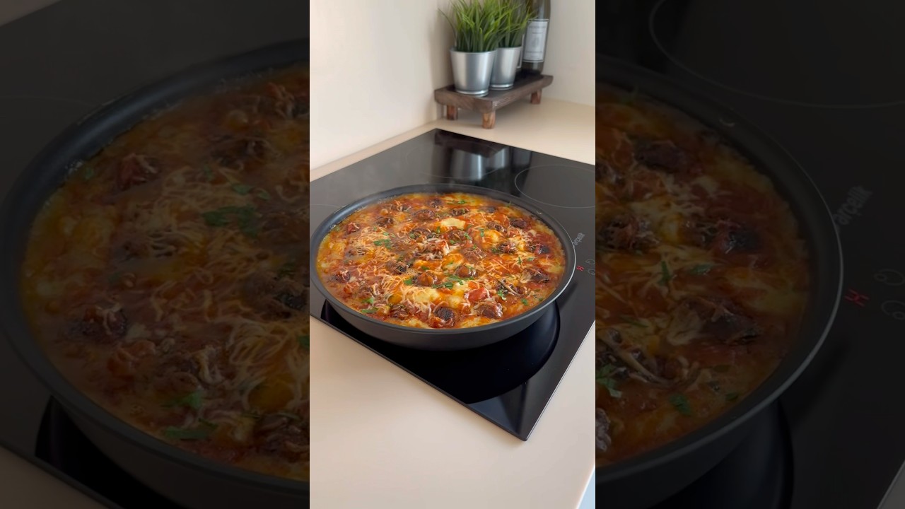 Fırında Köfteli Patates Püresi #yemektarifleri #pratiktarifler # köfte