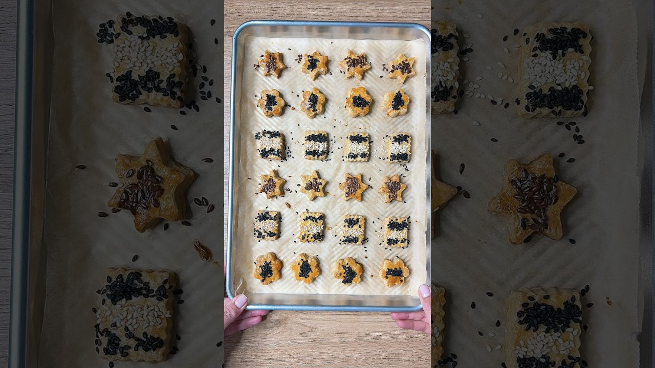 En lezzetli Tuzlu Kurabiye ,bu kıyır kıyır miniklere bayılacaksınız ( tarif açıklamada )