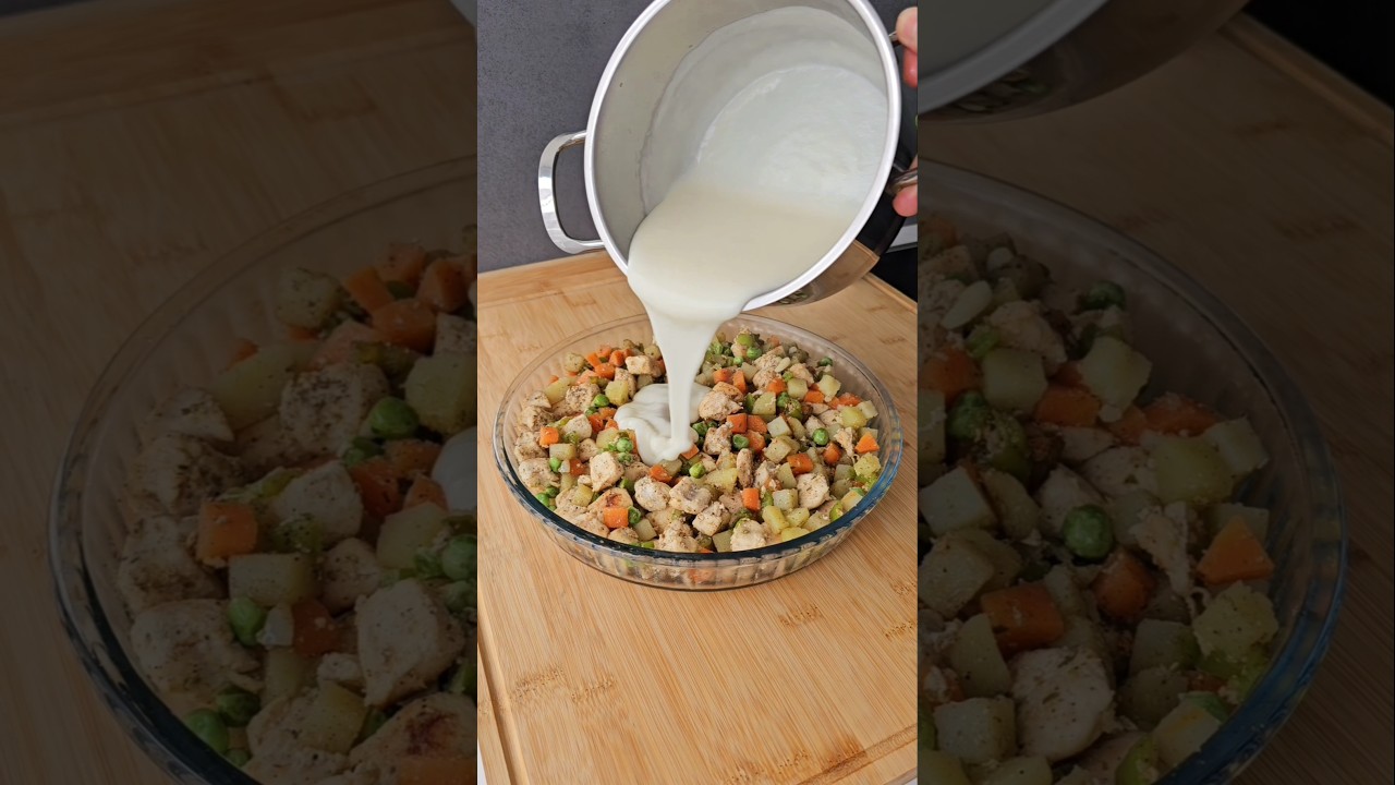 BEŞAMEL SOSLU GARNİTÜRLÜ TAVUK / Yemek tarifleri