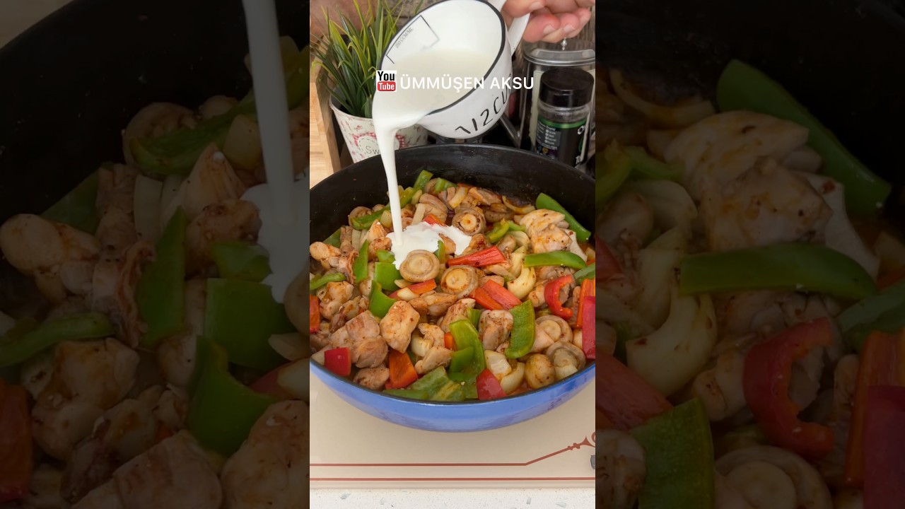 Kremalı Mantarlı Tavuk Tarifi / Creamy and Mushroom Chicken / Yemek Tarifleri/ Recipes / iftar